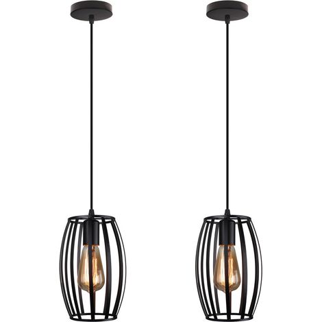 Lampada da Soffitto Semi Flush Mount, Nero Lampadario da Soffitto in Cristallo per Corridoio Guardaroba Cucina Isola (1/4)