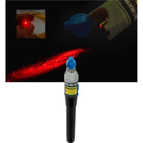 Stylo à fibre optique rouge B2-10, détecteur de lumière à fibre optique, stylo de test de transmission de lumière laser, source de lumière rouge de 10 km (1/5)