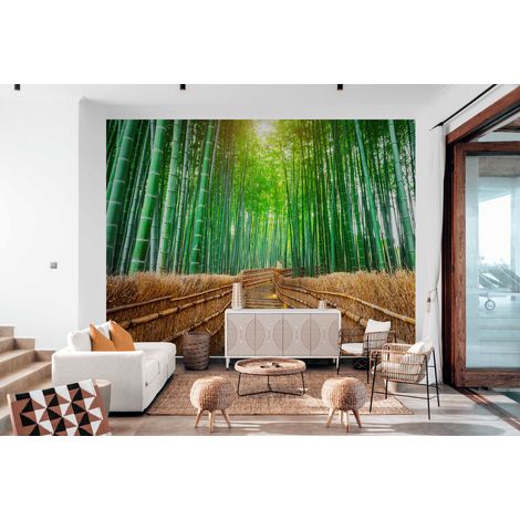 Papier Peint Japonais - Allée de Bambous - 150 x 250 cm (1/2)