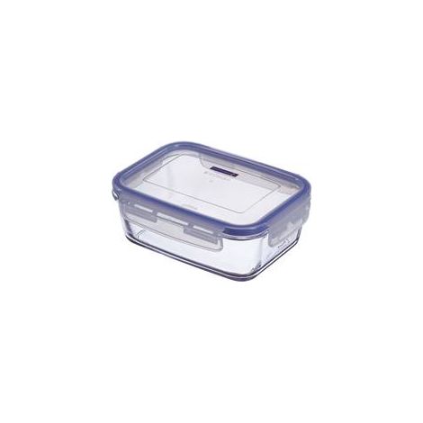 Contenedor rectangular Purebox con tapa de vidrio 20x15 cm 122 cl (1/6)