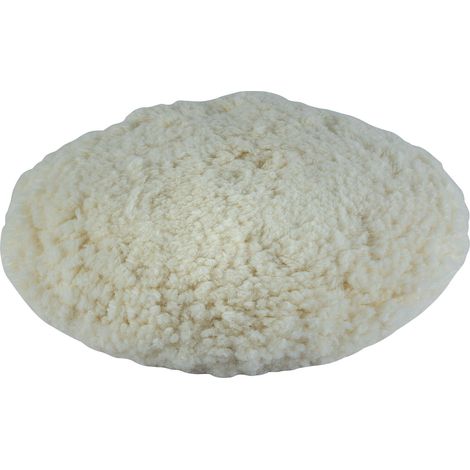 Draper 175mm Hook & Loop Backed Lambswool Polishing Bonnet for Automotive and Surface Polishing (Model 46295)