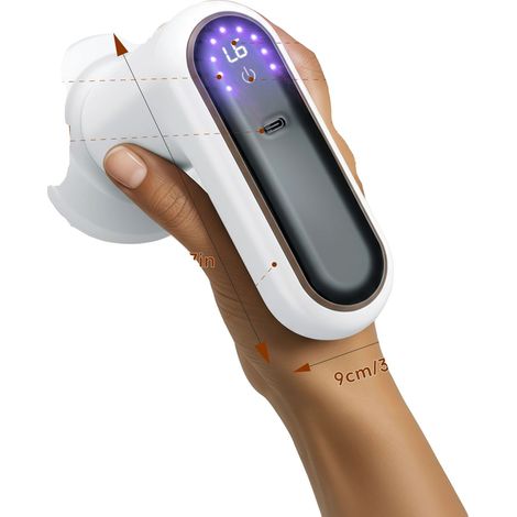 Masajeador anticelulítico, 6 niveles de intensidad, diseño ergonómico, blanco. (1/2)