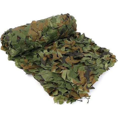 Filet de camouflage militaire, motif feuilles de forêt, rouleau en vrac pour tente de sport, pare-soleil, décoration pour fête à thème militaire (1/5)