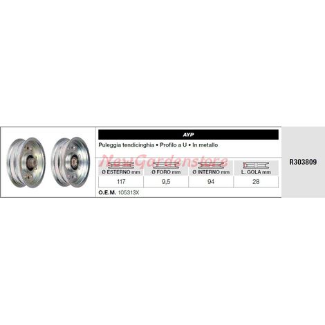 Polea tensora AYP para tractor de césped R303809