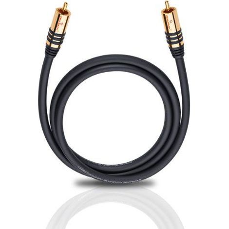 RCA Audio Cavo [1x Spina RCA - 1x Spina RCA] 8.00 m Nero contatti connettore dorati Oehlbach NF Sub (1/2)