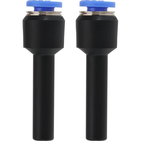 Set of 2 straight pneumatic push reducers for 4 mm outside diameter hose to 6 mm hose (1/5)