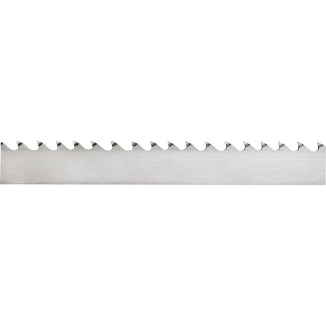 Leman – Lame pour scie à ruban carbure – Largeur 27 mm – Longueur 3520 mm – Épaisseur 0,9 mm – Pas 2/3 pour coupe précise