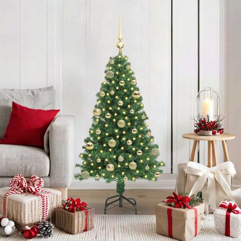 vidaXL Artificial Christmas Tree with 150 LEDs with Stand Green 120 cm (1/5)