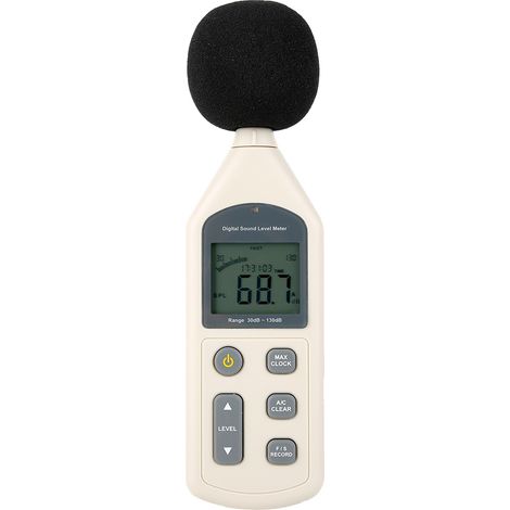 Tragbares digitales Schallpegelmessgerät mit LCD-Anzeige (Dezibelmesser) 30–130 dBA, Druckprüfer, Geräuschmessung über USB (1/5)