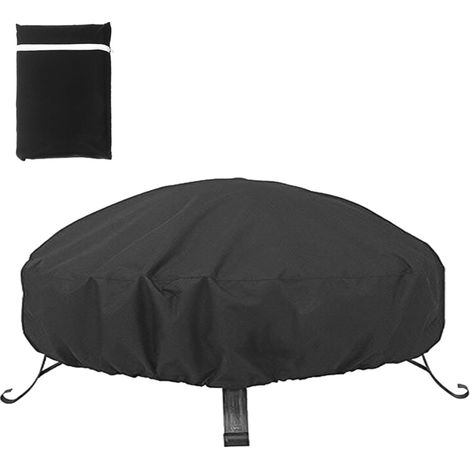 Housse de barbecue étanche, housse de réchaud de camping portable, housse de barbecue à charbon pliable, housse anti-poussière avec cordon de serrage (1/5)