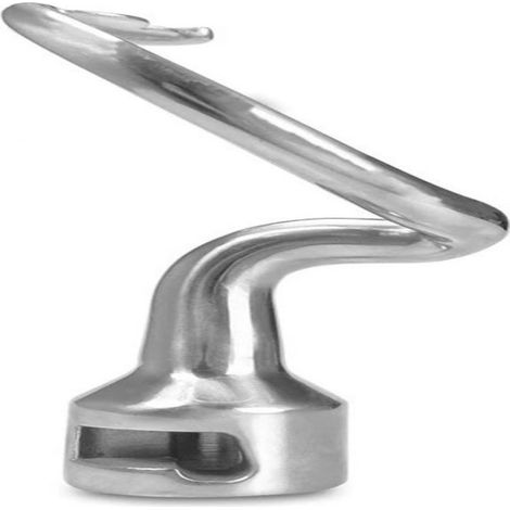 1 Gancho amasador, acero inoxidable, compatible con el procesador de alimentos KA K45DH, apto para lavavajillas, ideal para amasar pizza y pan. (1/5)