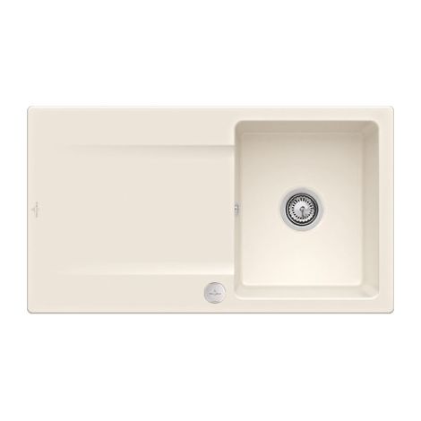 Fregadero de 1 cubeta VILLEROY ET BOCH Siluet 50 Crema CeramicPlus