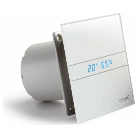 Aérateur extracteur d'air simple flux 98mm – Détection d'humidité Hygrostat – Affichage numérique LED – Débit 90 m3/h – Ultra-silencieux 17 dB – Cata