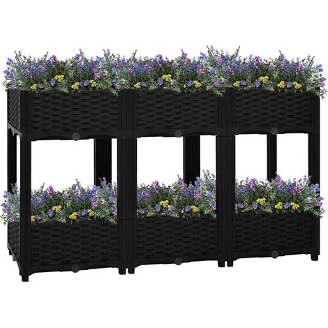 Hochbeet 120x40x71 cm Polypropylen