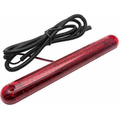 Feu stop 24 LED 12V rouge – Montage en hauteur – Éclairage étanche pour extérieur – Visibilité optimale lors du freinage-Crezuo (1/4)