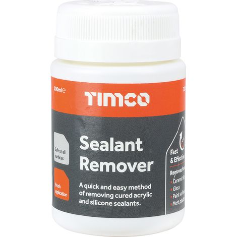 TIMCO Sealant Remover, Dissolves Silicone Sealant, Easy to use Brush Bottle - 100ml