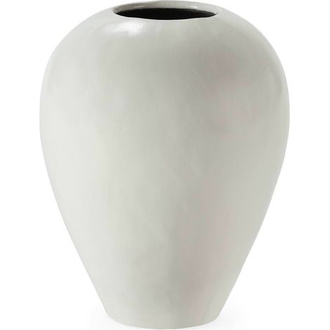 Cache pot blanc en fibres ciment - Blanc (1/2)