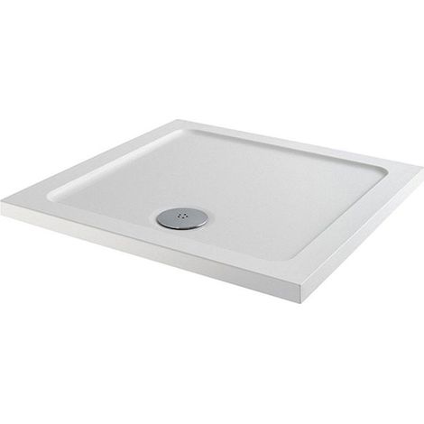 MX Elements Anti-Slip Square Shower Tray 900mm x 900mm (inc Waste) (1/5)