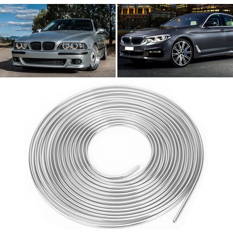 Kit de conduite de frein en nickel-cuivre pour modification automobile, diamètre extérieur 3/16 pouce, longueur 25 pieds (SI-AT66036) B (argent) (1/5)