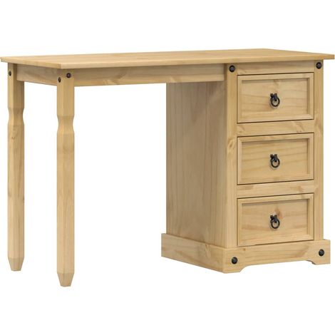 Toeletta Corona 110x47x75 cm in Legno Massello di Pino vidaXL (1/5)