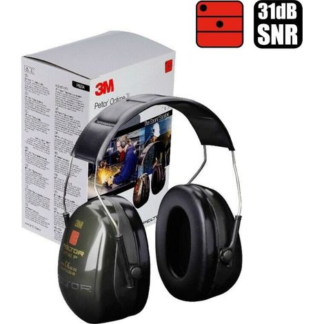 3M Cuffia cuffie temporale auricolari auricolare Peltor Optime II H520A 31 dB (1/4)