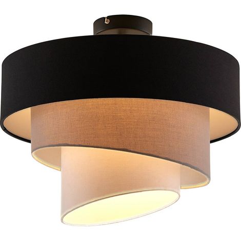 Ceiling Lightdimmable 'Coria' made of Textile for Living Room & Dining Room (1/5)