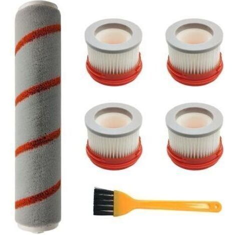 Pièces de rechange pour aspirateur à main sans fil pour Xiaomi Dreame V9 V9B , comprend 4 filtres HEPA, 1 brosse à rouleau (1/5)