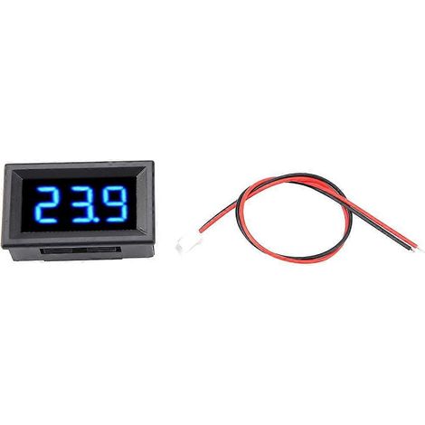 Digitales Voltmeter 0,56 Zoll Zweidraht-Gleichstrom 2,5-30 V Digitales LED-Display Spannungsmesser (Blau)
