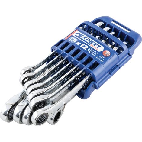 Ratchet Combination Spanner Set, 12 Piece