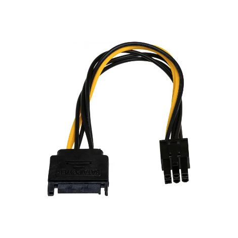 Adaptateur SATA/PCI-E 6 broches Akyga AK-CA-30 pour carte graphique avec câble mâle/femelle de 15 cm