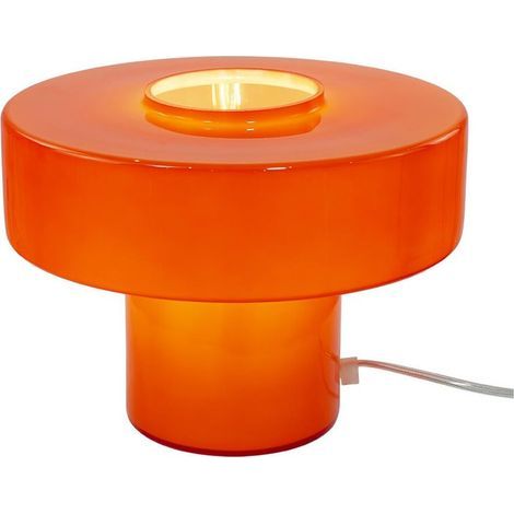 Lampe Foza. verre. orange. H.19 cm. E27 (1/5)