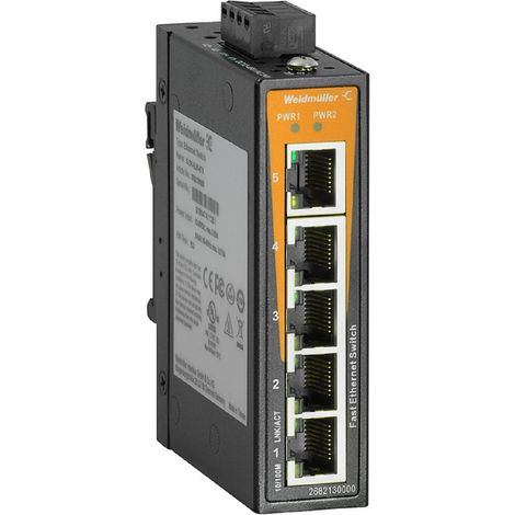 Weidmuller ie-sw-el05-5tx switch di rete 5 porte 2682130000