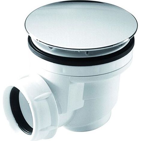 Sifón nicoll cromado ABS 50 mm sello de agua (1/2)