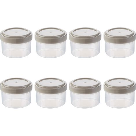 Contenant Alimentaire - Transparent Réutilisable Empilable Congélateur - Pour Conservation Fraîcheur Cuisine et Pique-Nique - Lot de 6 (1/5)