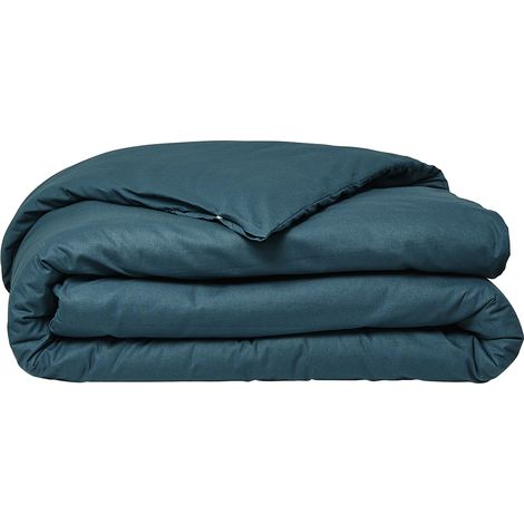 Housse de couette TODAY Essential - 240 x 260 cm - 2 personnes - 100% Coton uni - Paon