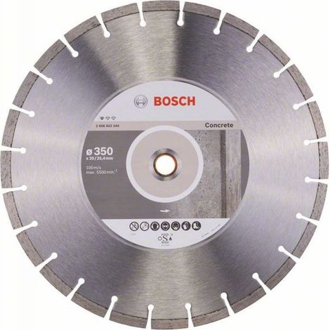 Bosch Diamanttrennscheibe Standard for Concrete 350 x 20/25,40 x 2,8 x 10 mm (1/4)