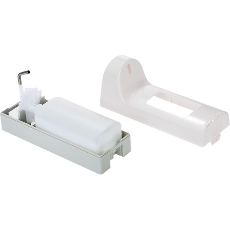 Distributeur de savon mural 500 ml, simple, manuel, pour gel douche et savon, salle de bains, sans percement, décoratif (1/5)
