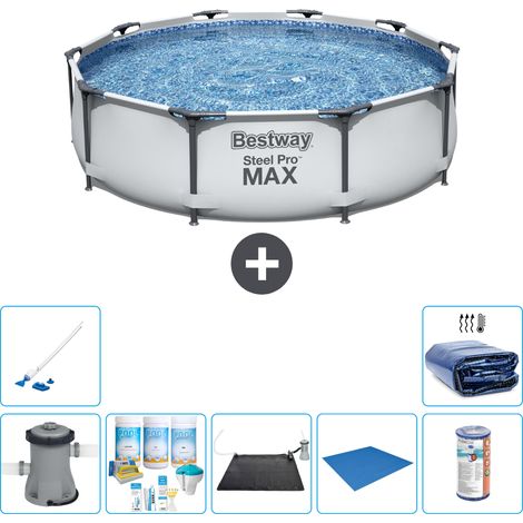 Bestway Piscina Bestway Steel Pro MAX Rotonda - 305x76 cm - 8-pezzi  S21673 (1/5)
