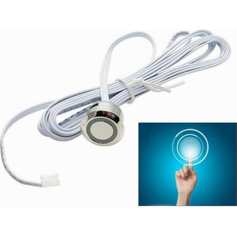 TrAdE Shop Traesio - Sensore Interruttore Touch Per Luci Strip Led Pulsante Per Mobili 12/24v Sen-ta - (1/5)