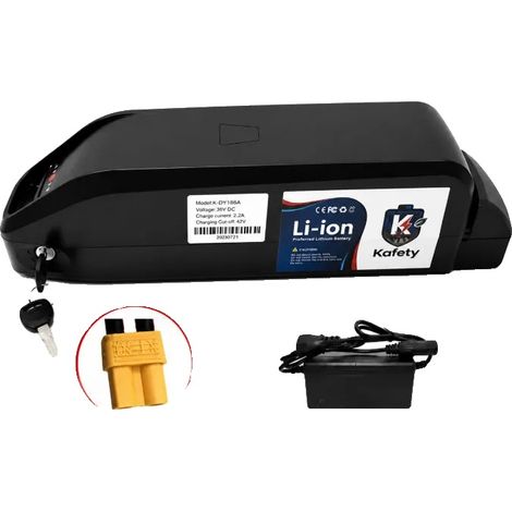 Pacco batteria al litio, 36V 30000 mAh, compatibile con motori Bafang, batteria 36v-xt30 (1/2)