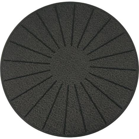 Induktions-Kochmatte – Kratzfestes Silikon und Fiberglas – Für Induktionskochfelder – Rutschfeste Matte verhindert das Verrutschen von Töpfen und Pfannen beim Kochen – Schwarz (19,8 cm) (1/5)