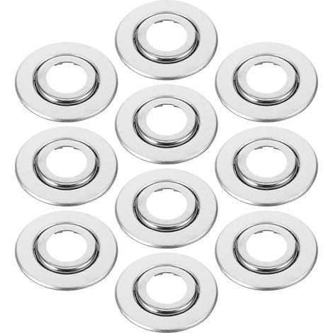 Lot de 10 plaques de protection pour sprinklers 3/4 pouce, couvercles de rechange-6.70X6.70X1.20CM-Silver (1/4)