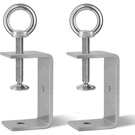 SABIR 2-teilige 85-mm-Edelstahl-C-Klemmen, verstellbare C-Zangen zum Schweißen, für Schreinerarbeiten und Heimwerkerprojekte, Spannbereich 46–78 mm (1/5)