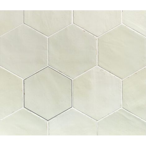 Carrelage effet Argile ATLAS HEXA Hexagone 16x14cm Vert d'eau - boîte de 0.33 m2 Hexagone 16x14 cm Vert d'eau -  - boîte de 0.33 m2