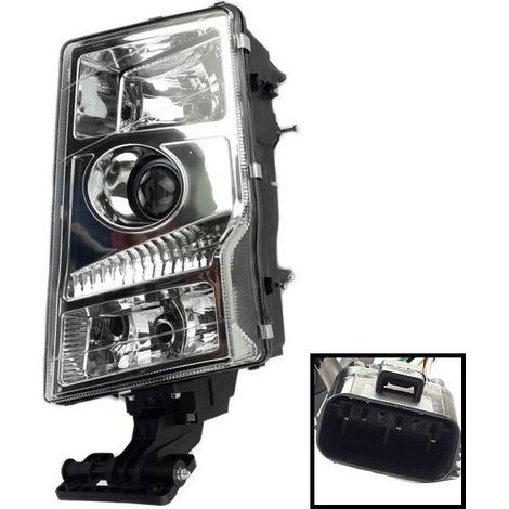 Faros izquierdo Volvo FH Ficha cuadrada FM, ajuste manual  506002