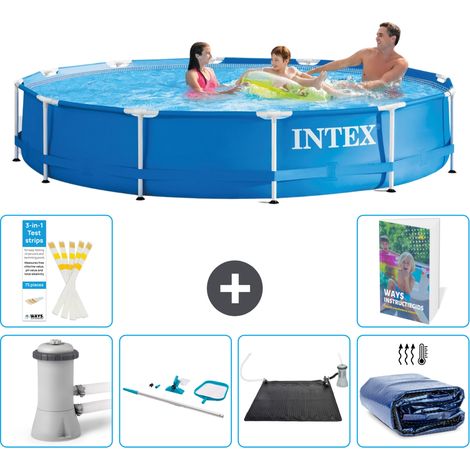 Frame Pool Rund - 366x76 cm - 7-teilig S235