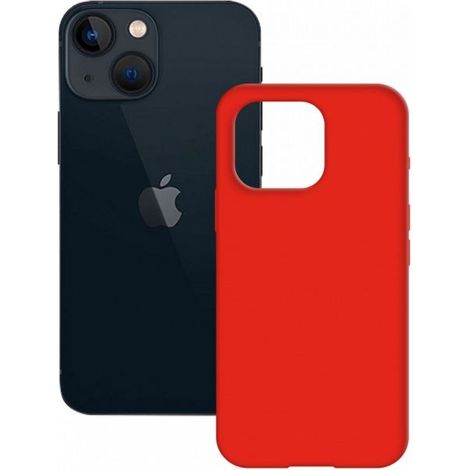 KSIX TRASERA SEMI RÍGIDA ROJA / APPLE IPHONE 14