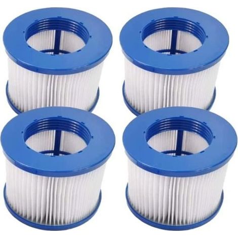 Lot de 4 cartouches filtrantes à visser pour spa Infinite, filtre à visser pour spa, filtre 75 x 100 mm, compatible avec les spas Lumix.-AquaForge (1/5)