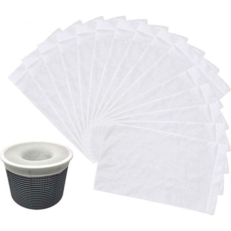 Pool Skimmer Socks, 30Pcs Pool Skimmer Socks Pool Skimmer Filter, Elastic Nylon Skimmer Pre-Filter, Reusable Pool Filter Sock Protect Pool Clean, Leaves, Scum MUMU (1/4)
