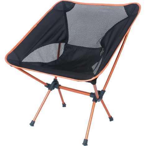 Kaelt - Chaise de camping pliante avec sac de transport, chaise de plage pliante ultralégère - Chaise de jardin robuste et portable à hauteur réglable pour la randonnée, le camping (1/3)